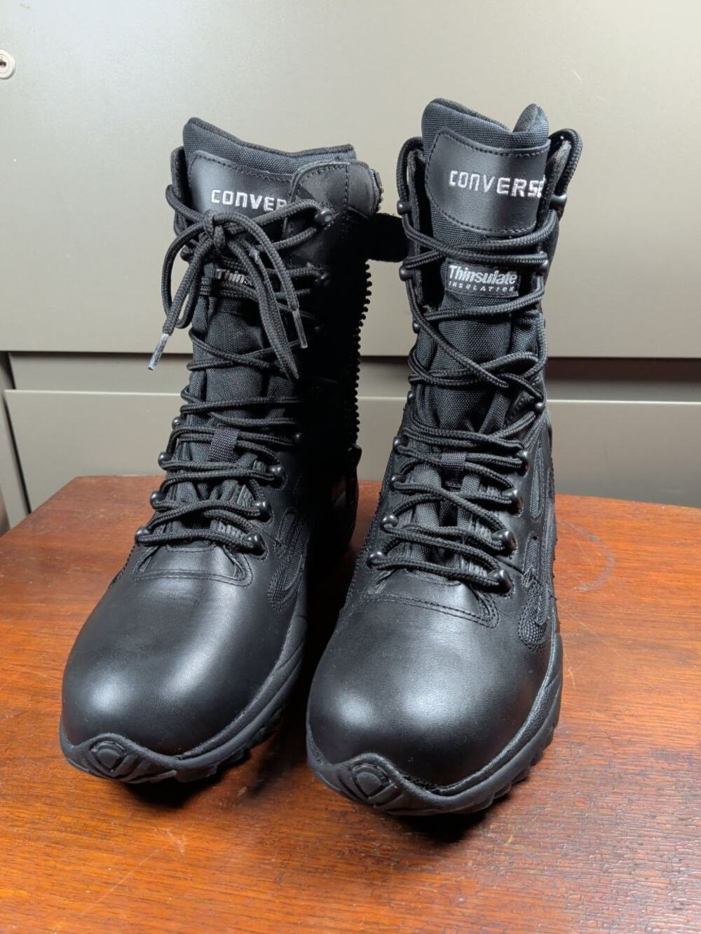 Converse Tactical Uniform Boots Black Side Zip Thinsulate 200g Men's Size 11.5M